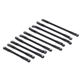Maxbell 10 Pieces Aluminum Linkage Rod Link Set for Axial SCX10II 90046 RC Crawler