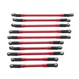 Maxbell 10 Pieces Aluminum Alloy Linkage Rod Set for Axial SCX10 II 90046 RC Crawler