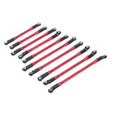Maxbell 10 Pieces Aluminum Alloy Linkage Rod Set for Axial SCX10 II 90046 RC Crawler