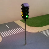 Maxbell 1pc 1:100 Building Traffic Light Miniature Street Sand Table Accessory 8#