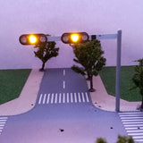 Maxbell 1pc DIY Building Model Traffic Light Sand Table Accessories 1:150