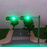 Maxbell 1pc DIY Building Model Traffic Light Sand Table Accessories 1:150