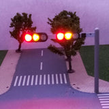 Maxbell 1pc DIY Building Model Traffic Light Sand Table Accessories 1:150