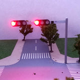 Maxbell 1pc DIY Building Model Traffic Light Sand Table Accessories 1:150