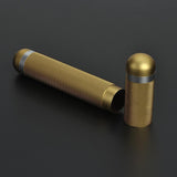 Max Classic Aluminum Travel Cigar Tube Humidor Holder Cigar Case Golden