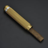 Max Classic Aluminum Travel Cigar Tube Humidor Holder Cigar Case Golden