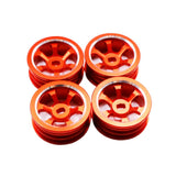 Max 1/28 Upgraded Metal Rims for WLtoys K979 K989 Rally Buggy RC Cars red