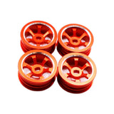 Max 1/28 Upgraded Metal Rims for WLtoys K979 K989 Rally Buggy RC Cars red