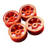 Max 1/28 Upgraded Metal Rims for WLtoys K979 K989 Rally Buggy RC Cars red