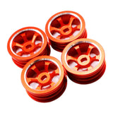 Max 1/28 Upgraded Metal Rims for WLtoys K979 K989 Rally Buggy RC Cars red