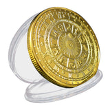 Max Tarot Commemorative Coin Lucky Divination Metal Antique Souvenir Art  Golden