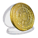 Max Tarot Commemorative Coin Lucky Divination Metal Antique Souvenir Art  Golden