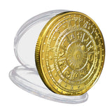 Max Tarot Commemorative Coin Lucky Divination Metal Antique Souvenir Art  Golden