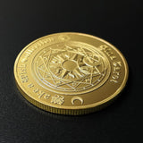 Max Tarot Commemorative Coin Lucky Divination Metal Antique Souvenir Art  Golden