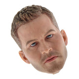 Max 1:6 Men Europe and America Head Sculpture with Hair for Action Figure Body