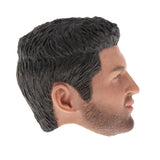 Max 1:6 Men Soldier Head Sculpture with Hair Athlete for Action Figure Body Accs