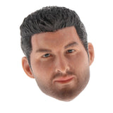 Max 1:6 Men Soldier Head Sculpture with Hair Athlete for Action Figure Body Accs