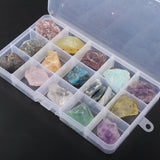 Max A Box of Natural Quartz Crystal Amethyst Apatite Tumbled Mineral Stone