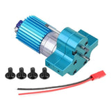 Max Maxb RC Car Speed Change Gear Box Metal Gearbox 370 Brush Motor Blue