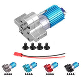 Max Maxb RC Car Speed Change Gear Box Metal Gearbox 370 Brush Motor Blue
