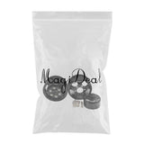 Maxbell 2pcs Metal Wheel Rim Frame for WPL B1 B14 B16 B24 C14 RC Military Car black