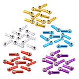 Maxbell M4 Metal Ball Head Linkages Pull Rod End Joint for 1/10 1/8 RC Car Golden