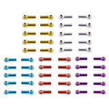 Maxbell M4 Metal Ball Head Linkages Pull Rod End Joint for 1/10 1/8 RC Car Golden