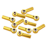 Maxbell M4 Metal Ball Head Linkages Pull Rod End Joint for 1/10 1/8 RC Car Golden