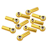 Maxbell M4 Metal Ball Head Linkages Pull Rod End Joint for 1/10 1/8 RC Car Golden