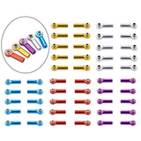 Maxbell M4 Metal Ball Head Linkages Pull Rod End Joint for 1/10 1/8 RC Car Golden