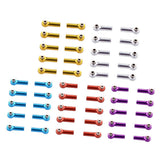 Maxbell M4 Metal Ball Head Linkages Pull Rod End Joint for 1/10 1/8 RC Car Golden