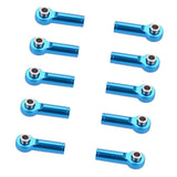 Maxbell M4 Metal Ball Head Linkages Pull Rod End Joint for 1/10 1/8 RC Car Blue