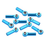 Maxbell M4 Metal Ball Head Linkages Pull Rod End Joint for 1/10 1/8 RC Car Blue