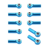 Maxbell M4 Metal Ball Head Linkages Pull Rod End Joint for 1/10 1/8 RC Car Blue