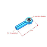 Maxbell M4 Metal Ball Head Linkages Pull Rod End Joint for 1/10 1/8 RC Car Blue
