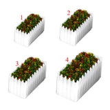 Maxbell 10pcs 1:150 Dollhouse Accessories Miniature Flower Fairy Garden Decor