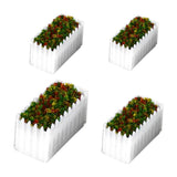 Maxbell 10pcs 1:150 Dollhouse Accessories Miniature Flower Fairy Garden Decor