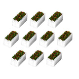 Maxbell 10pcs 1:150 Dollhouse Accessories Miniature Flower Fairy Garden Decor