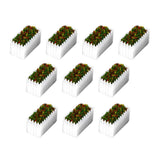 Maxbell 10pcs 1:75 Dollhouse Accessories Miniature Flower Fairy Garden Decor