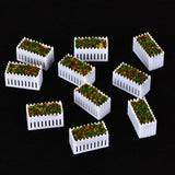Maxbell 10pcs 1:75 Dollhouse Accessories Miniature Flower Fairy Garden Decor