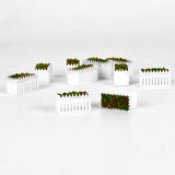 Maxbell 10pcs 1:75 Dollhouse Accessories Miniature Flower Fairy Garden Decor