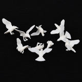 Maxbell 10pcs Mini Pigeon Animal Bird Model Miniature Doll House Fairy Home Decor L