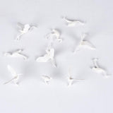 Maxbell 10 Pieces Miniatures Red-crowned Crane Bird Figurines Toy Dollhouse Decor