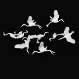 Maxbell 10Pcs Miniatures Red-crowned Crane Bird Figurines Toy for Micro Landscape