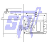 Max Spt5435lv-180w 35KG waterproof steering gear digital low pressure version