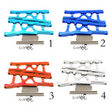 Maxbell Aluminum Front & Rear Suspension Arms Set for TRAXXAS SLASH 4x4 Light Blue