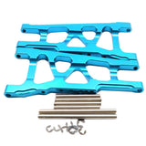 Maxbell Aluminum Front & Rear Suspension Arms Set for TRAXXAS SLASH 4x4 Light Blue