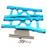 Maxbell Aluminum Front & Rear Suspension Arms Set for TRAXXAS SLASH 4x4 Light Blue
