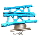 Maxbell Aluminum Front & Rear Suspension Arms Set for TRAXXAS SLASH 4x4 Light Blue