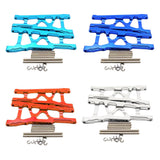 Maxbell Aluminum Front & Rear Suspension Arms Set for TRAXXAS SLASH 4x4 Light Blue